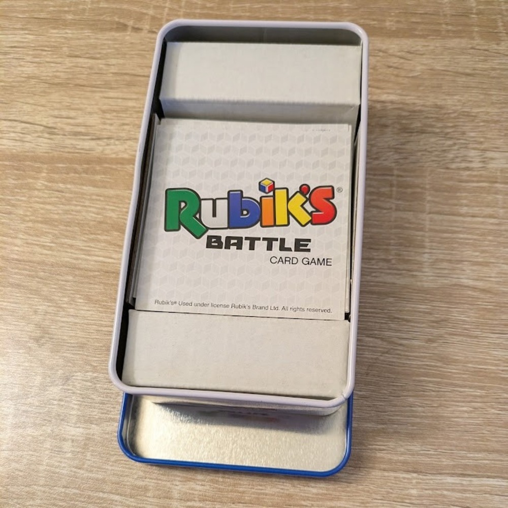 Rubiks Battle Card Game in Collector Tin University Games 2-6 Players Ages 7+ - Picture 4 of 14